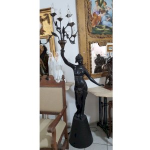 Petiti Bronze Luminária com 6 velas - Abajur