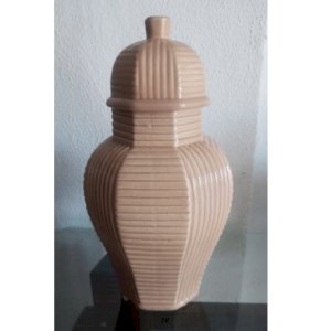 Potiche de Porcelana branca marfim