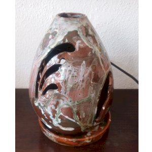 Abajur Luminária Rústica de Cerâmica