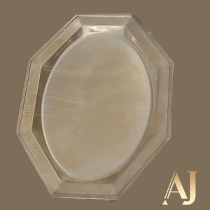 Travessa /  Prato de servir banho de prata