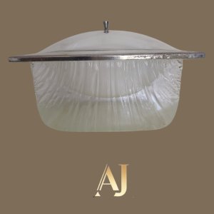 Porta sorvete acrílico  com metal - tem espaço para gelo