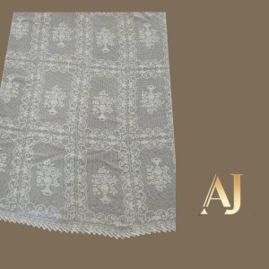 Toalha crochê branca (3,30x1,80) 