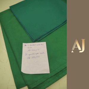 Conjunto 5 toalhas de mesa e 95 guardanapos verdes
