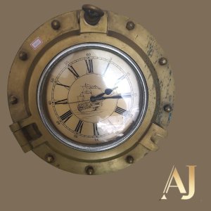 Relógio bronze com diâmetro 38 cm  