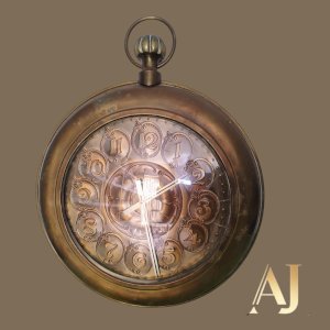 Relógio Junghans/quartzo com diâmetro de 40 cm 