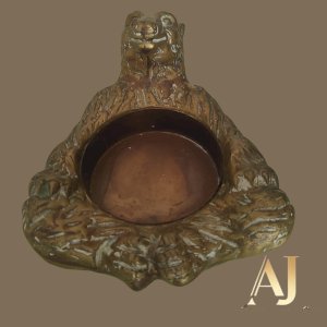  Urso bronze: 15 x 22 x 8 cm altura 