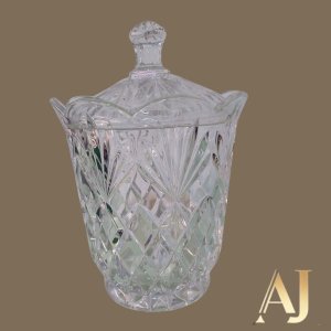 Bomboniere de cristal (25cm altura x 17,5 diâmetro) 