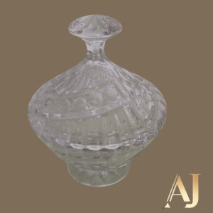 Bomboniere cristal pequena (14cm diâmetro x 17,5cm altura) 