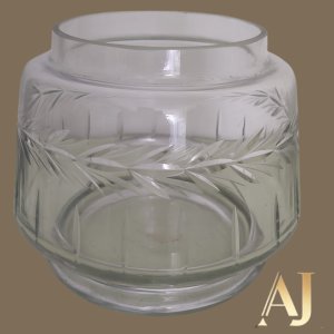 Compoteira cristal ou vaso  (15cm altura x 18cm diâmetro)