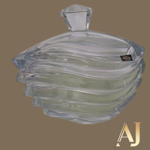 Bomboniere cristal oval Bohemia (21 x 16 x 20cm altura) 