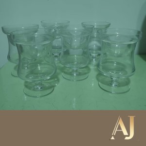 12 taças cristal para coquetel de camarão 