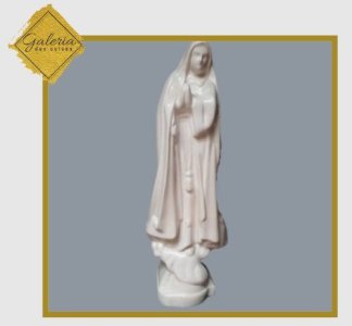 Nossa Senhora de Fátima em cerâmica vitrificada, 40 cm