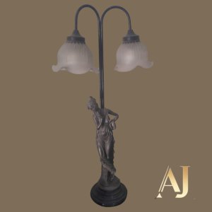 Abajur de bronze 75 cm