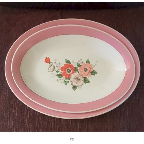 Par de Pratos de Servir (travessa) de porcelana Ref 030