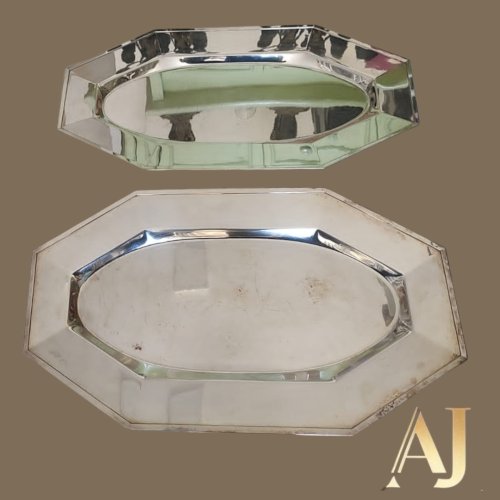  2 travessas banho de prata