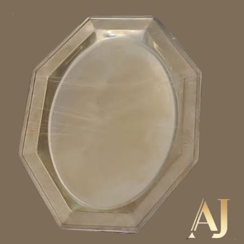 Travessa /  Prato de servir banho de prata