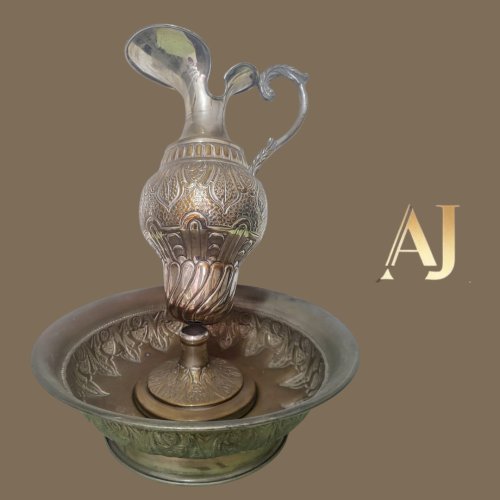 Jarra com bacia para gomil /para batismo / pia batismal 