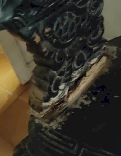 CONJUNTO DRAGÃO CHINÊS ORIGINAL 1920/1940 – PRECISA RESTAURO