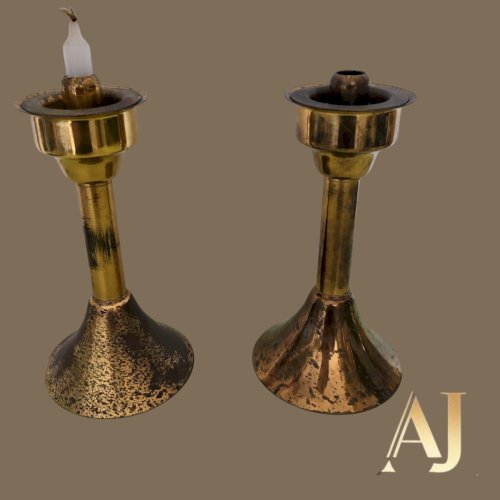 Par de castiçal  20 cm 