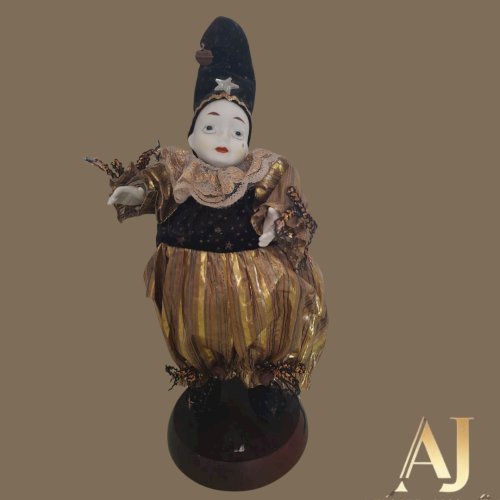 Arlequim musical: 30 cm altura 