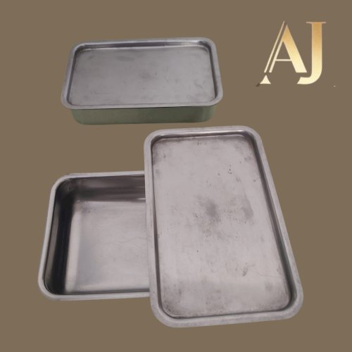 2 marmitas inox com tampa (19,2 x 12,4 x 4,5 altura) 