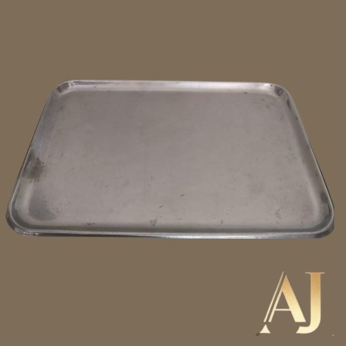 Bandeja inox (33 x 48,5cm) por R$ 80,00
