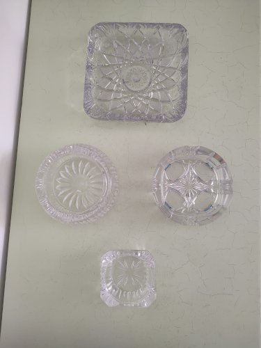 Cinzeiro de Cristal redondo 14,5 cm de diametro