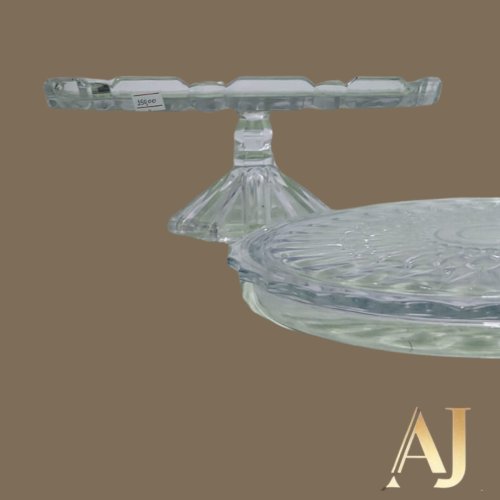 Prato para bolo cristal com pé