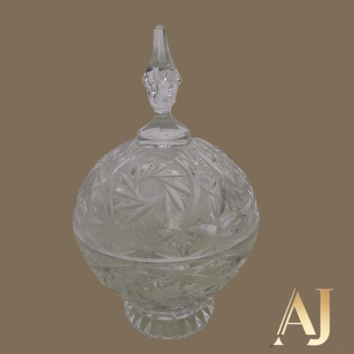 Bomboniere cristal (16cm diâmetro x 25,5cm altura)