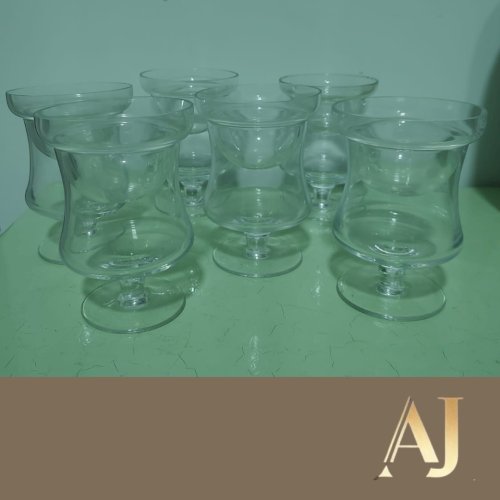 12 taças cristal para coquetel de camarão 