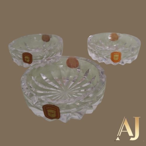  Mini cinzeiros de cristal Strauss 