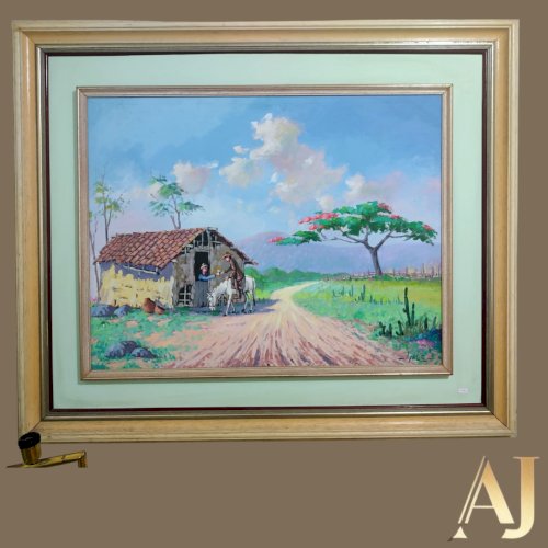Obra de  Góes Medidas com moldura; 1,25 x 1,05 Medidas tela: 1,05 x 85