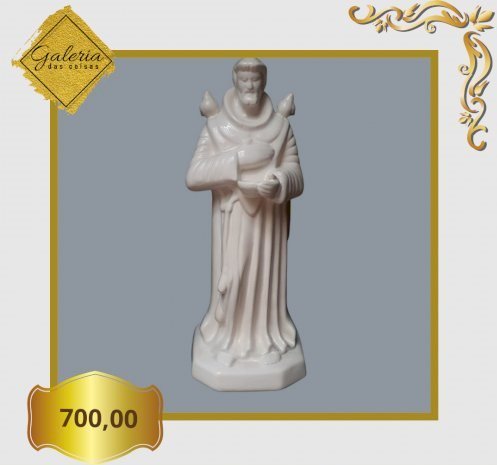 São Francisco em cerâmica vitrificada, 46 cm