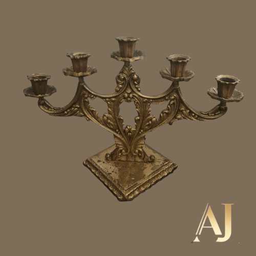Castiçaç de bronze 5 velas