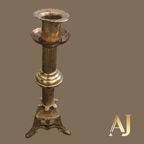 Castiçal um vela - latão