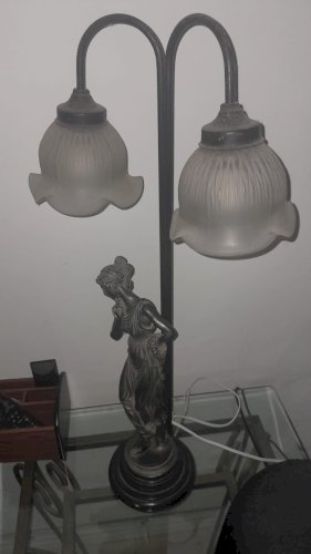 Abajur de bronze 75 cm